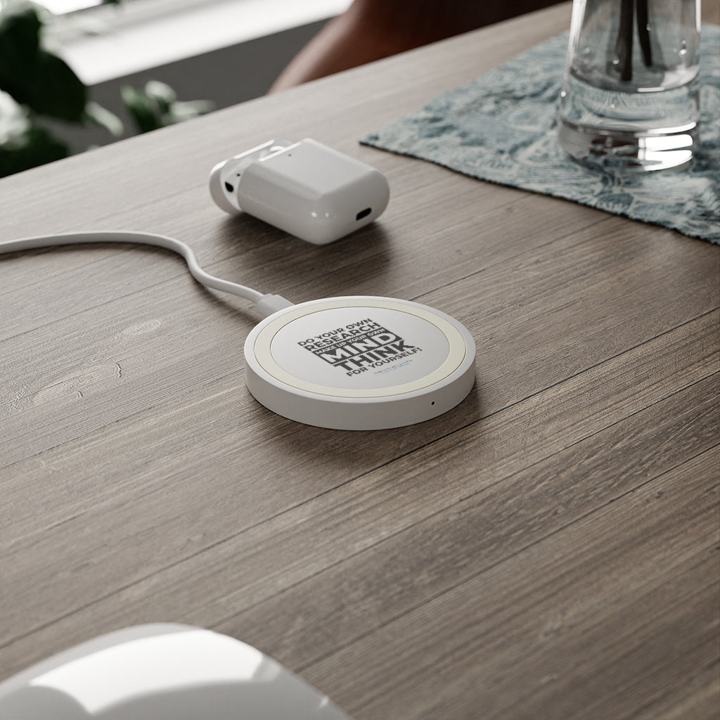 'Think for Yourself' Compact Wireless Phone Charging Pad (4 colors)
