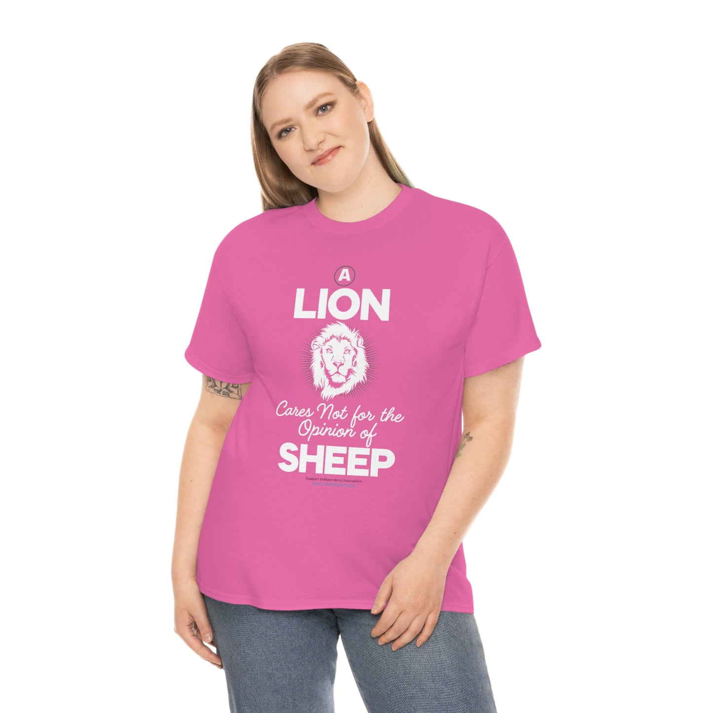 'A Lion Cares Not for...Sheep' T-Shirt (8 colors)