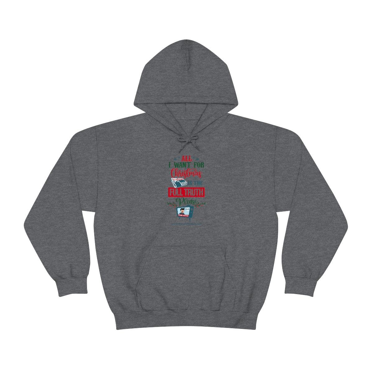'All I Want for Christmas is the Full Truth, Please' Unisex Hooded Sweatshirt (8 colors)
