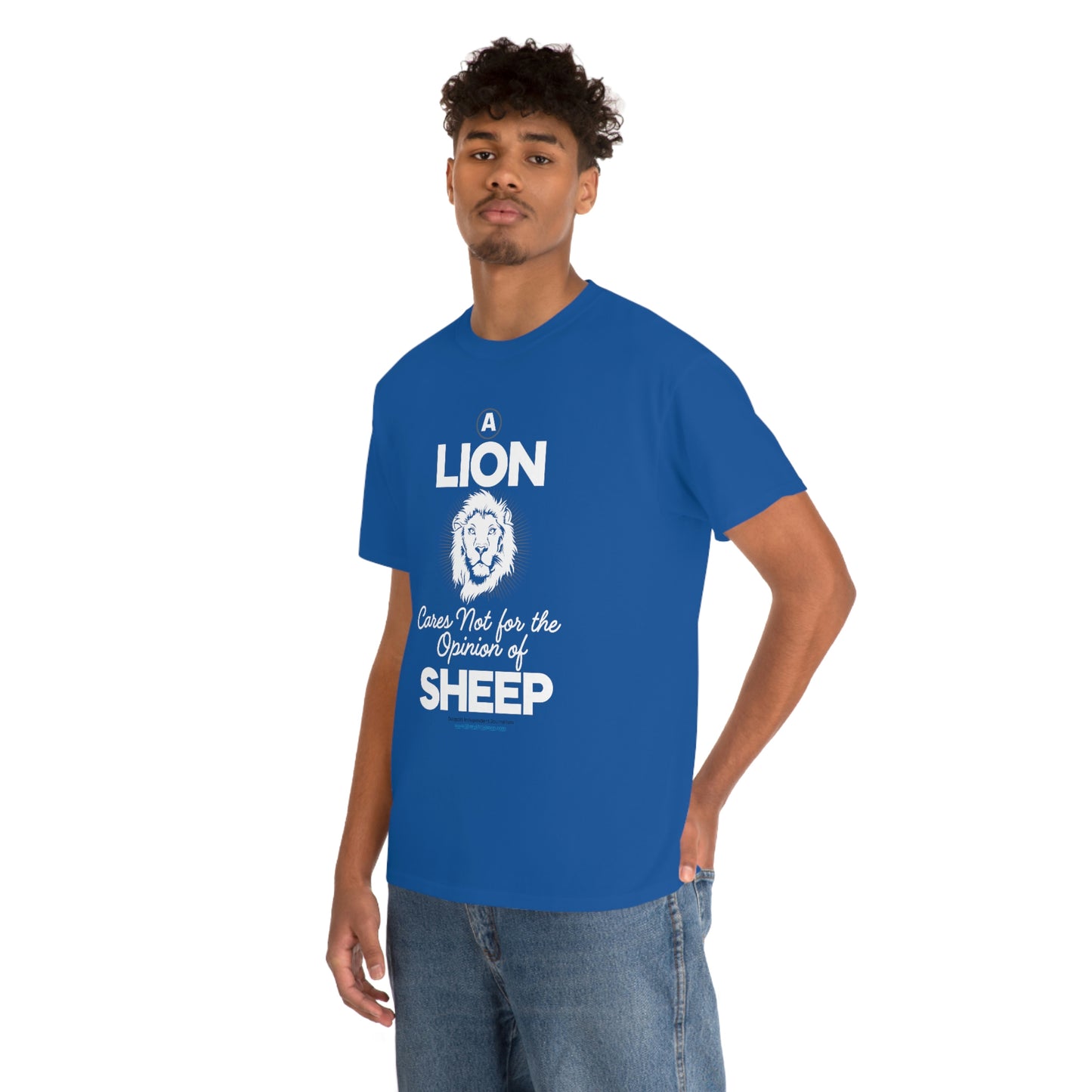 'A Lion Cares Not for...Sheep' T-Shirt (8 colors)