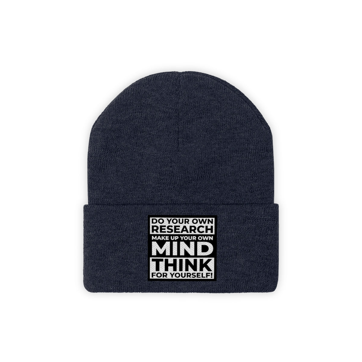 'Think for Yourself' Knit Beanie