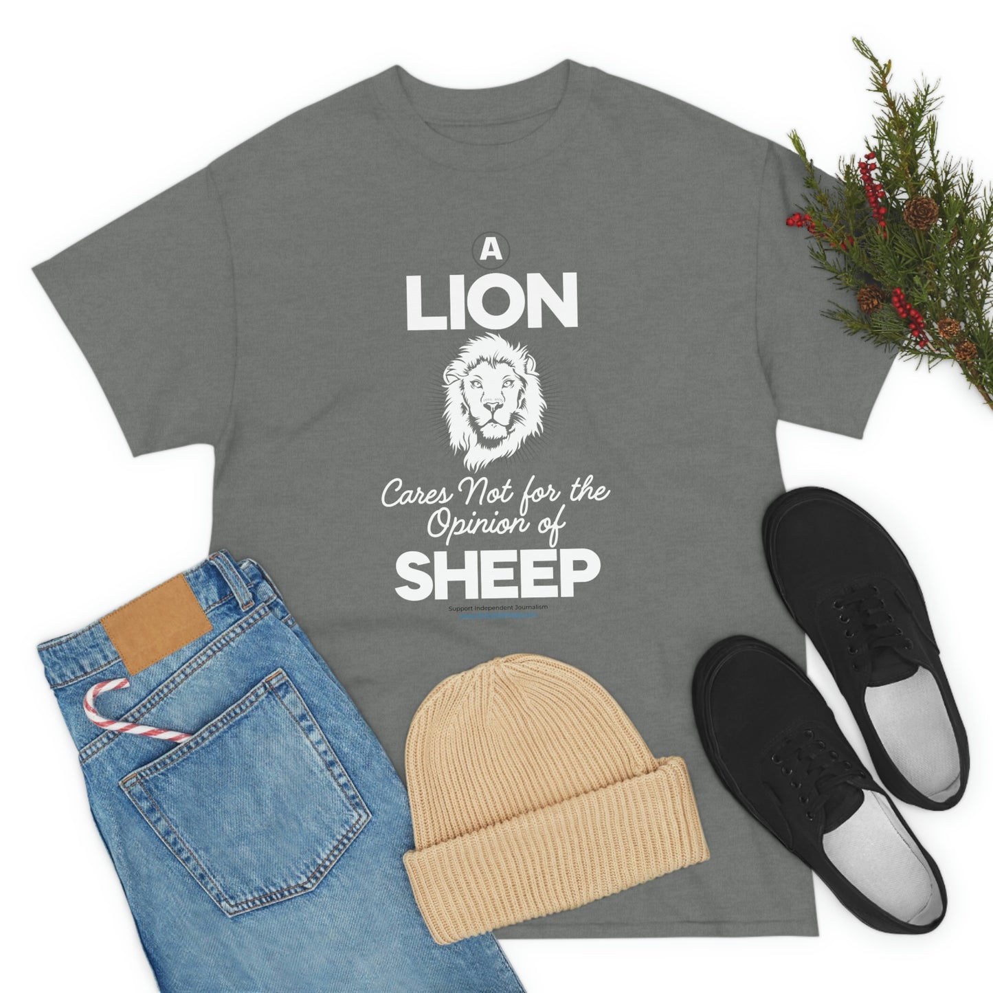 'A Lion Cares Not for...Sheep' T-Shirt (8 colors)