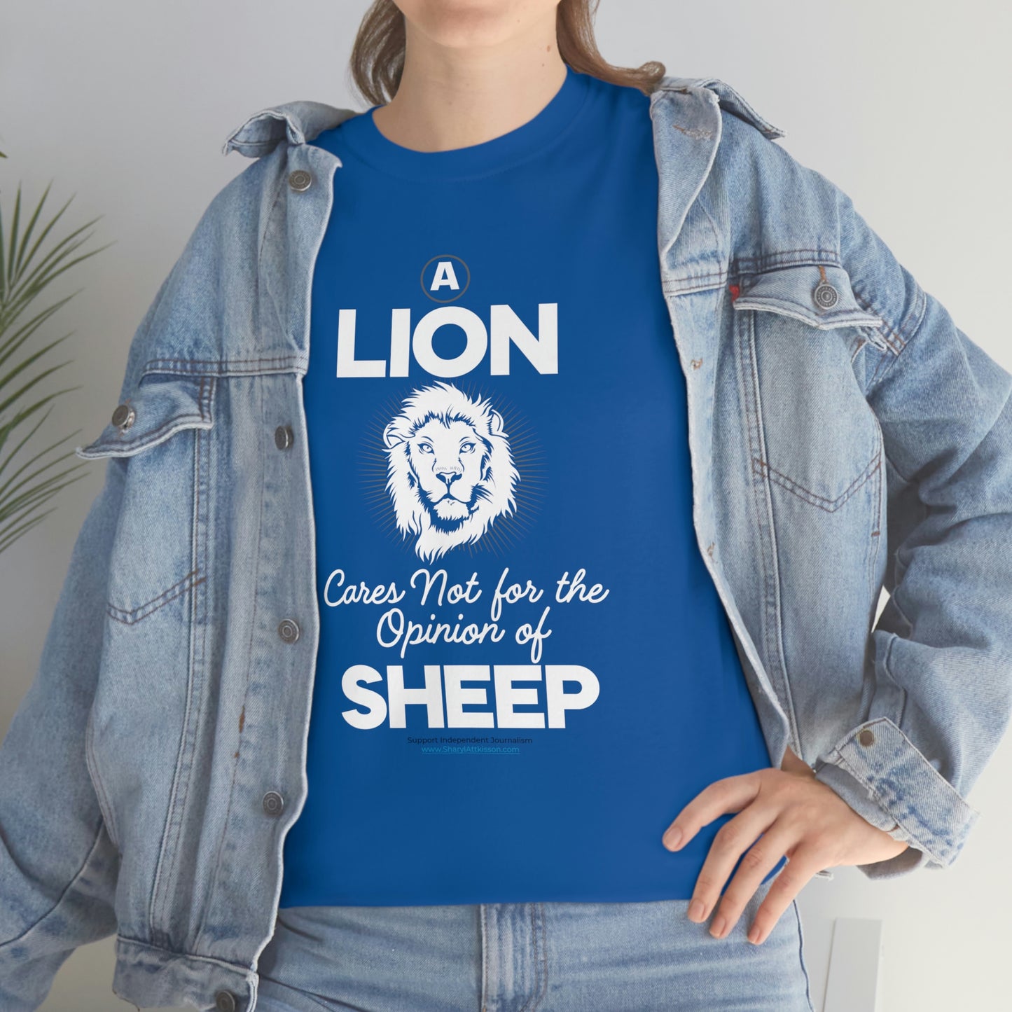 'A Lion Cares Not for...Sheep' T-Shirt (8 colors)