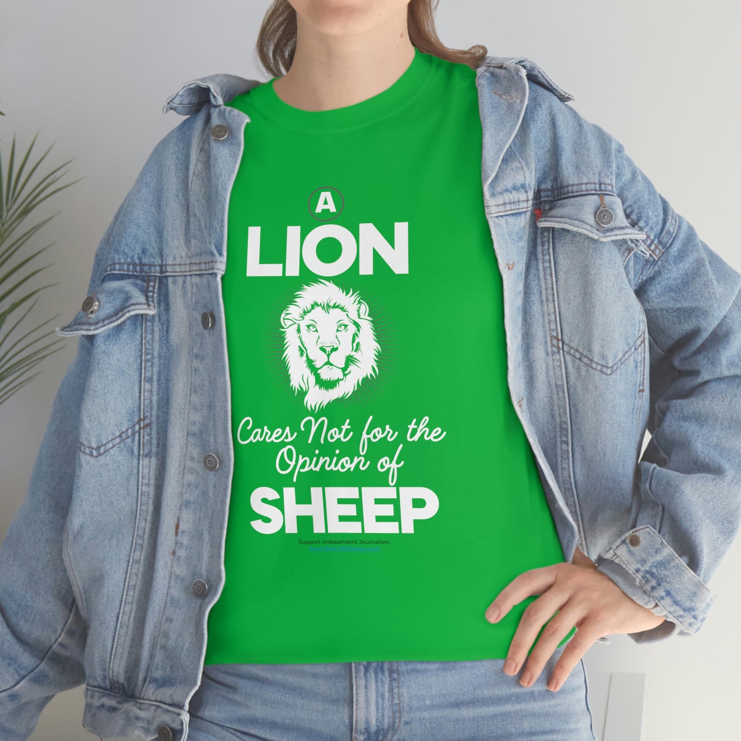 'A Lion Cares Not for...Sheep' T-Shirt (8 colors)