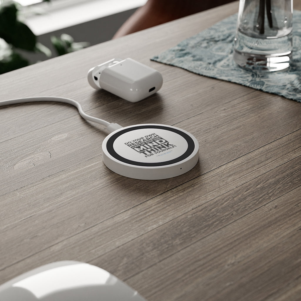 'Think for Yourself' Compact Wireless Phone Charging Pad (4 colors)