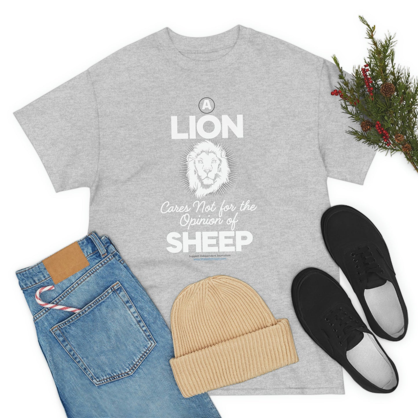 'A Lion Cares Not for...Sheep' T-Shirt (8 colors)