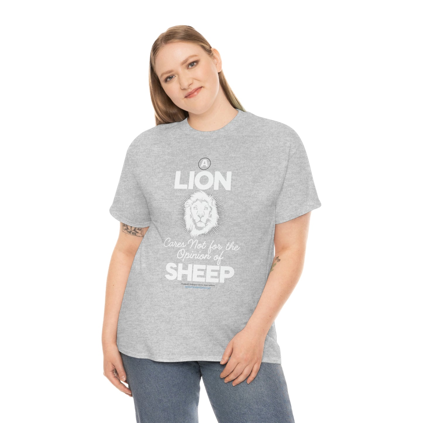 'A Lion Cares Not for...Sheep' T-Shirt (8 colors)