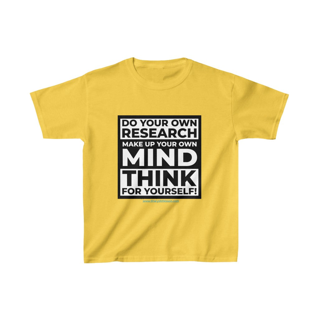 "Think for Yourself" Kids' T-Shirt (8 colors)