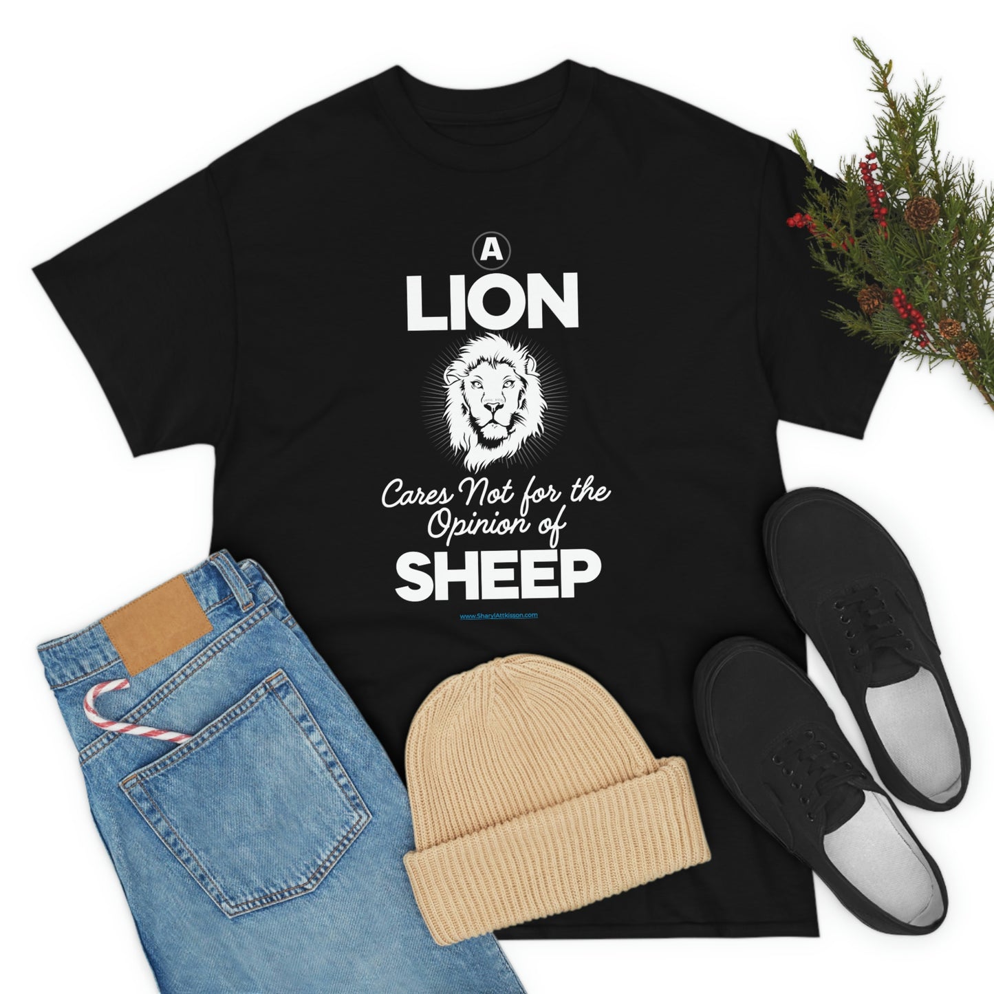 'A Lion Cares Not for...Sheep' T-Shirt (8 colors)
