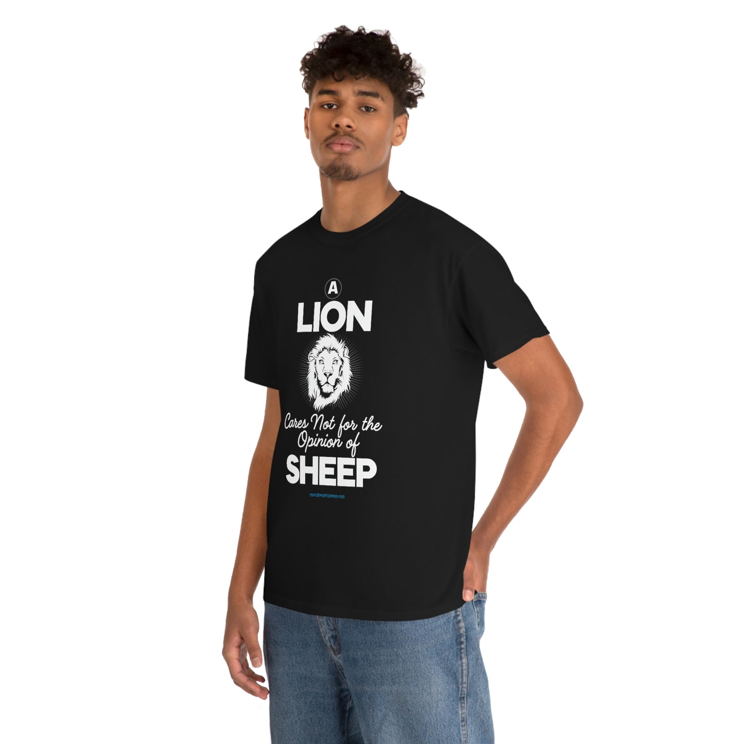 'A Lion Cares Not for...Sheep' T-Shirt (8 colors)