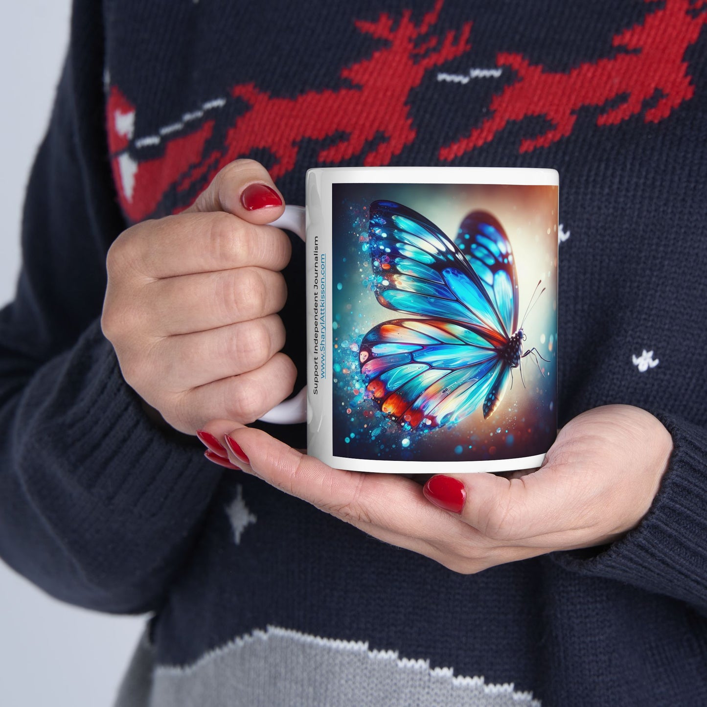 'The Truth Finds a Way to be Told' Butterfly Mug