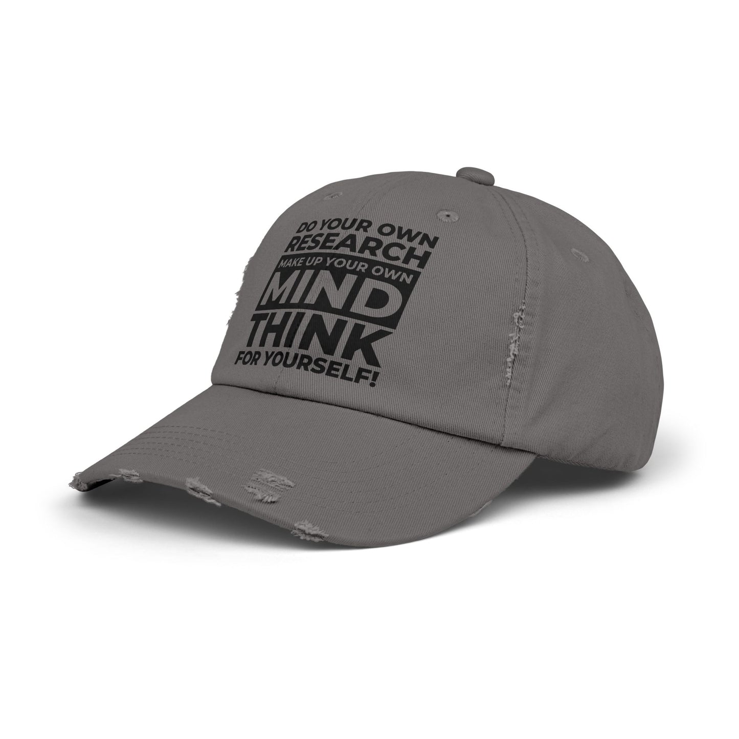 'Think for Yourself' Distressed Cap (6 colors)