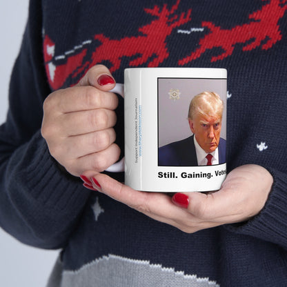 Trump Mugshot Mug: 'Still. Gaining. Votes' (Color)