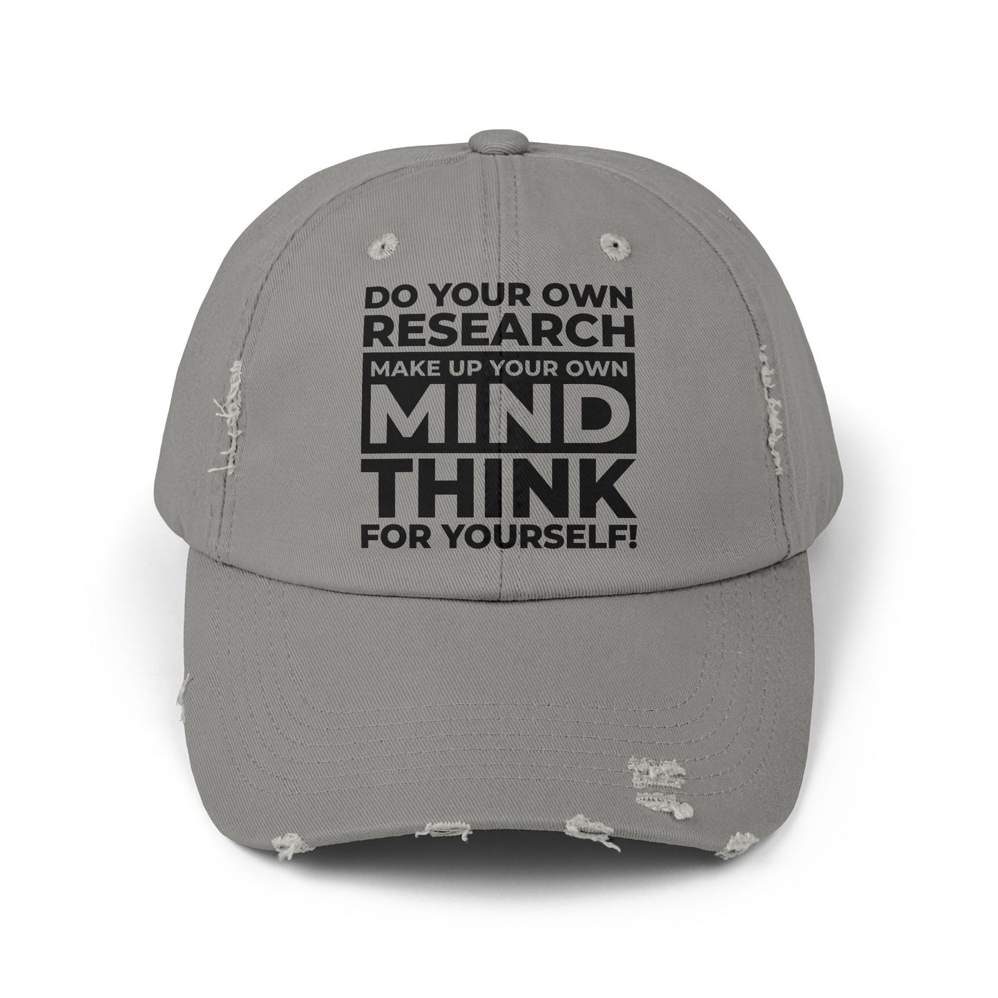 'Think for Yourself' Distressed Cap (6 colors)