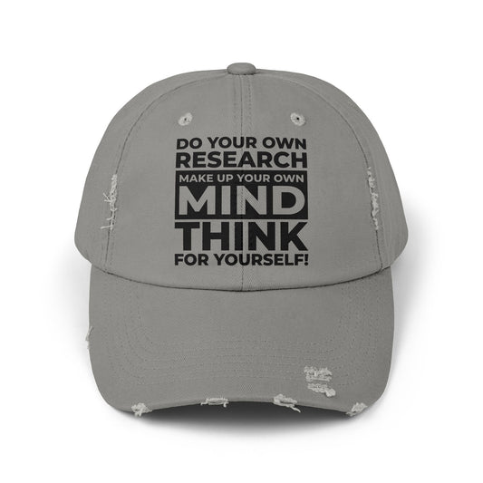 NEW! 'Think for Yourself' Distressed Cap (6 colors)