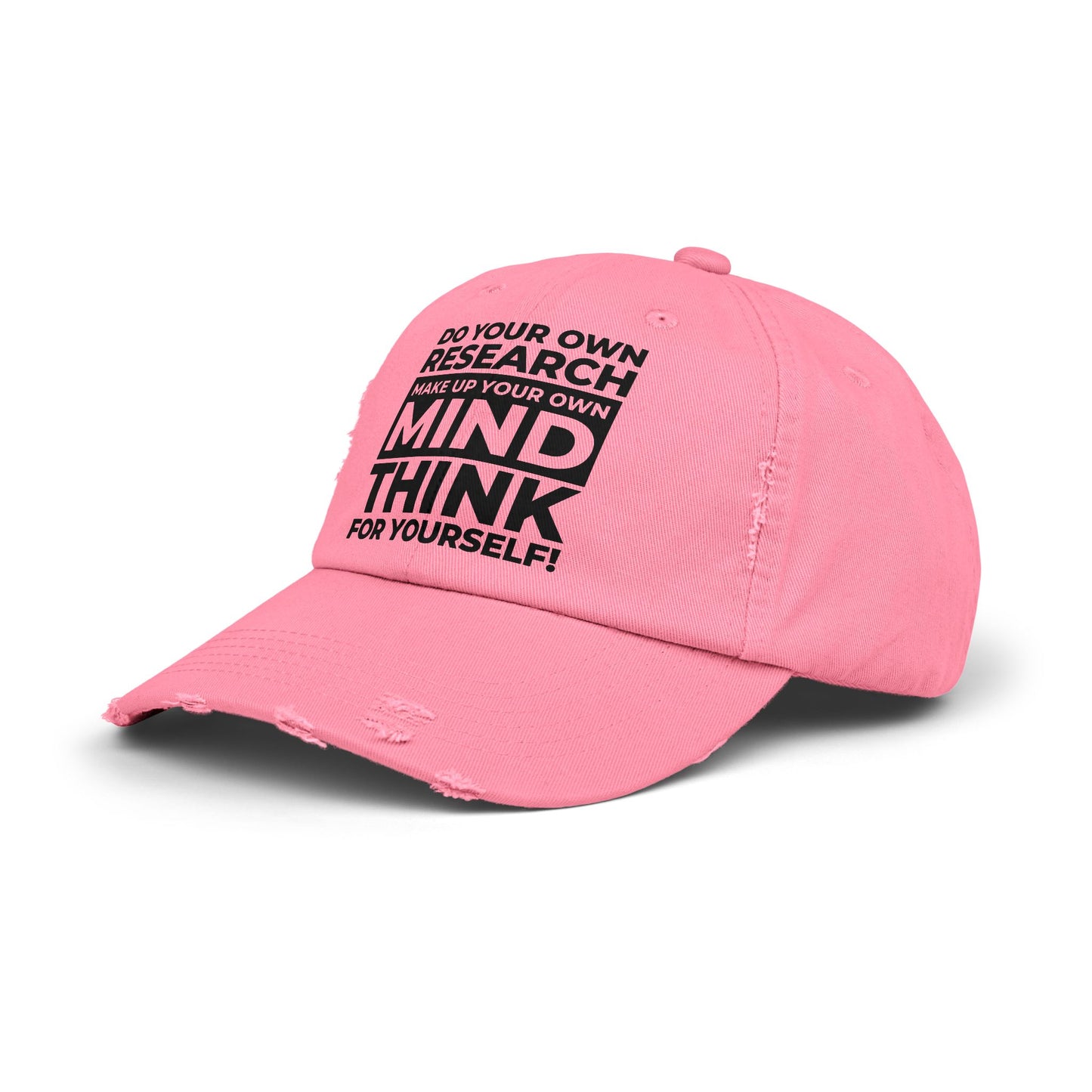 'Think for Yourself' Distressed Cap (6 colors)