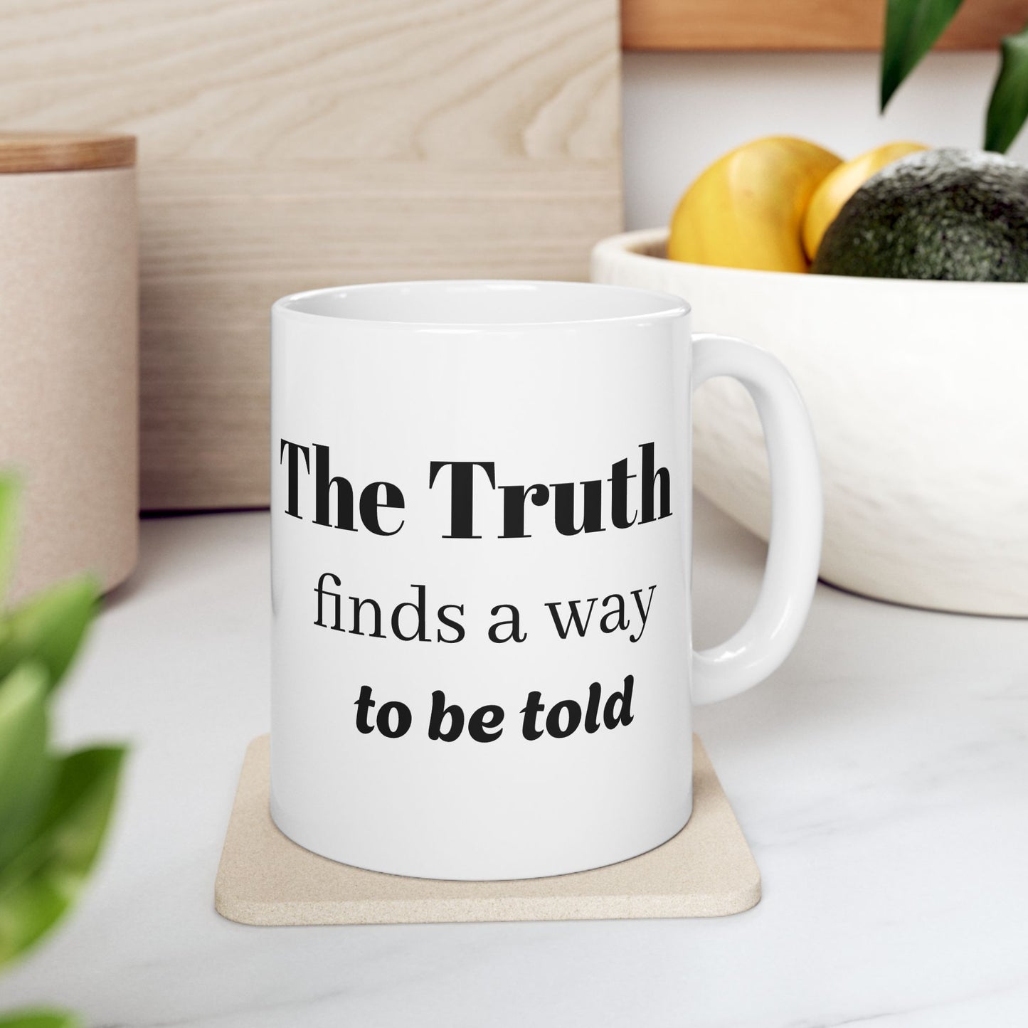 'The Truth Finds a Way to be Told' Butterfly Mug