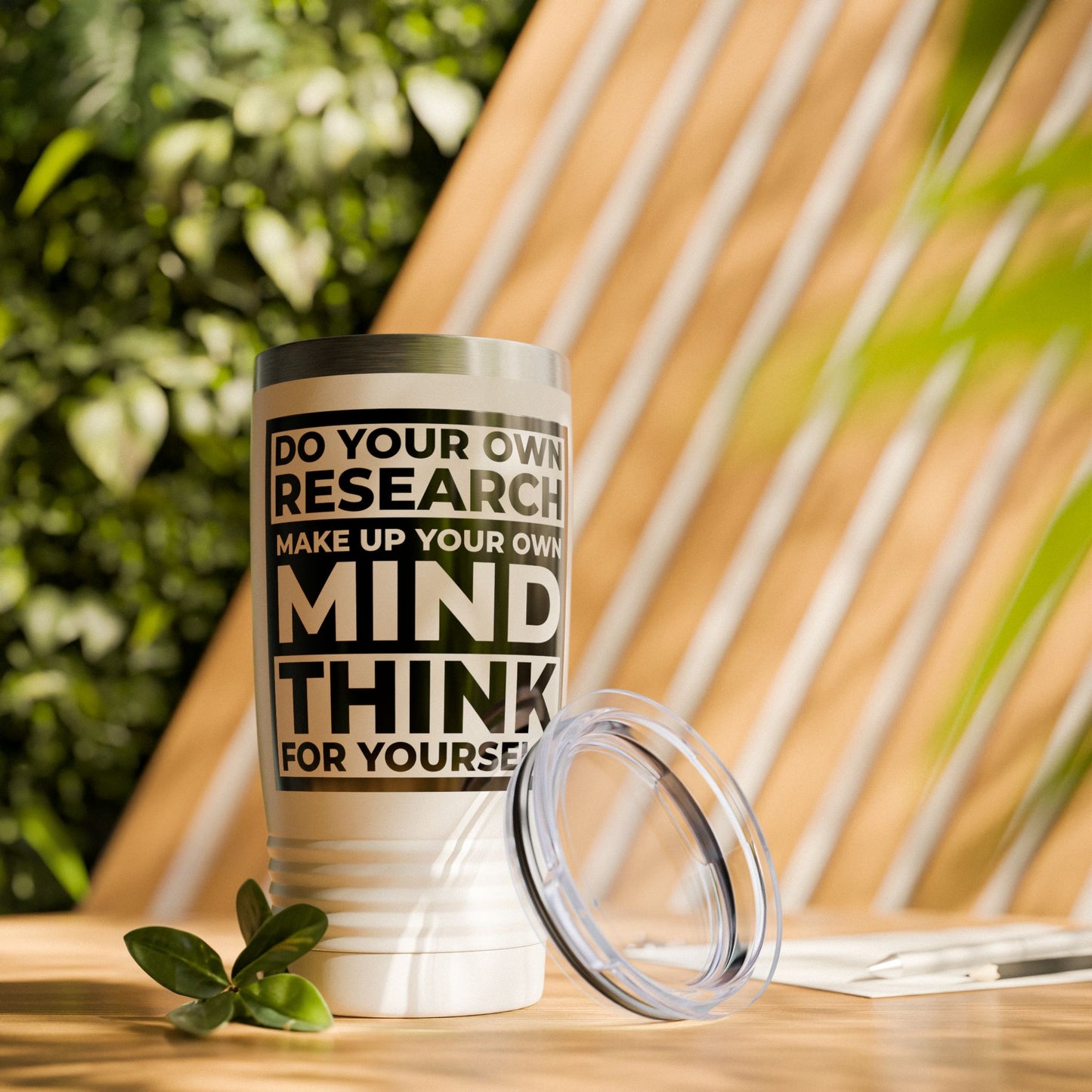 'Think for Yourself' Tumbler (White)