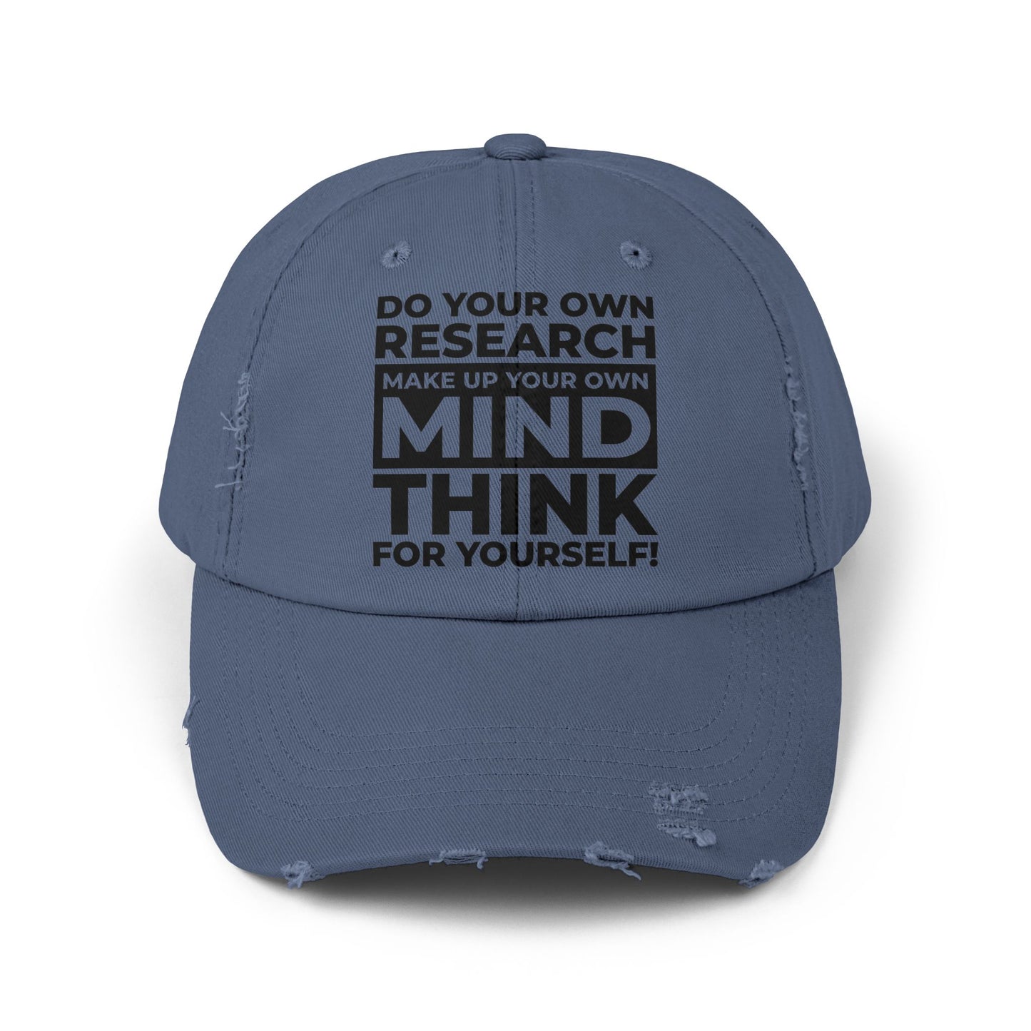 'Think for Yourself' Distressed Cap (6 colors)