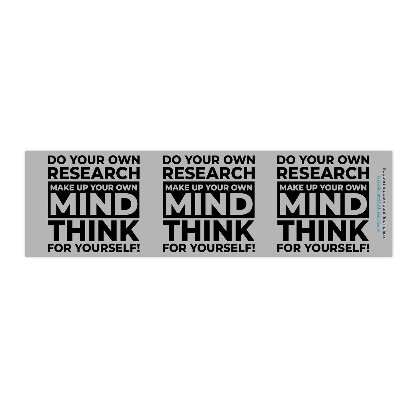'Think for Yourself' Bumper Sticker