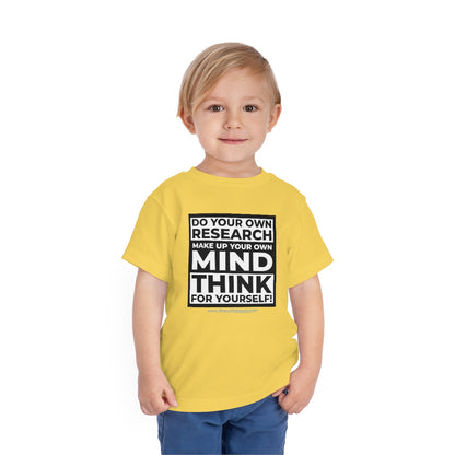 'Think for Yourself' Toddler T-shirt (8 colors)