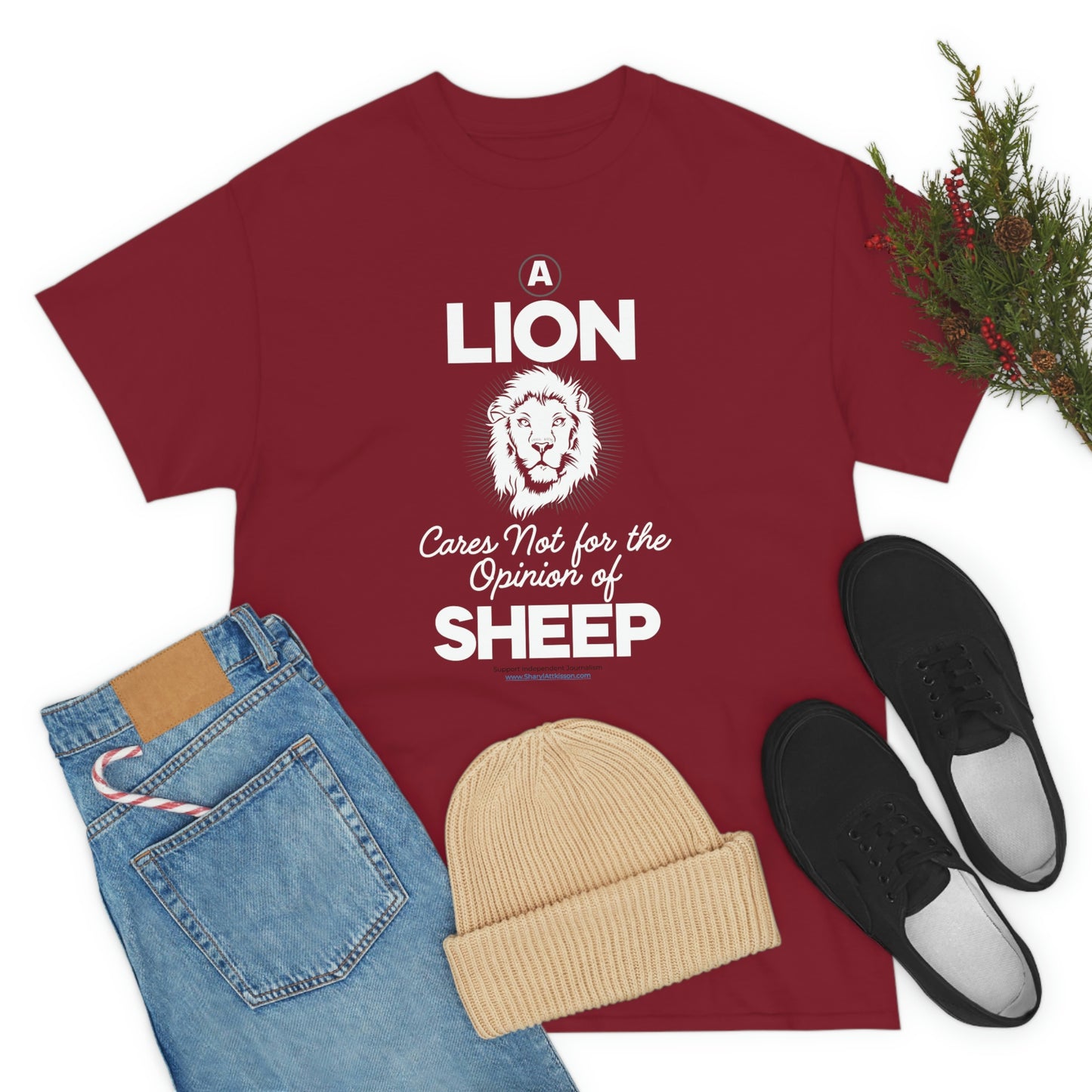 'A Lion Cares Not for...Sheep' T-Shirt (8 colors)