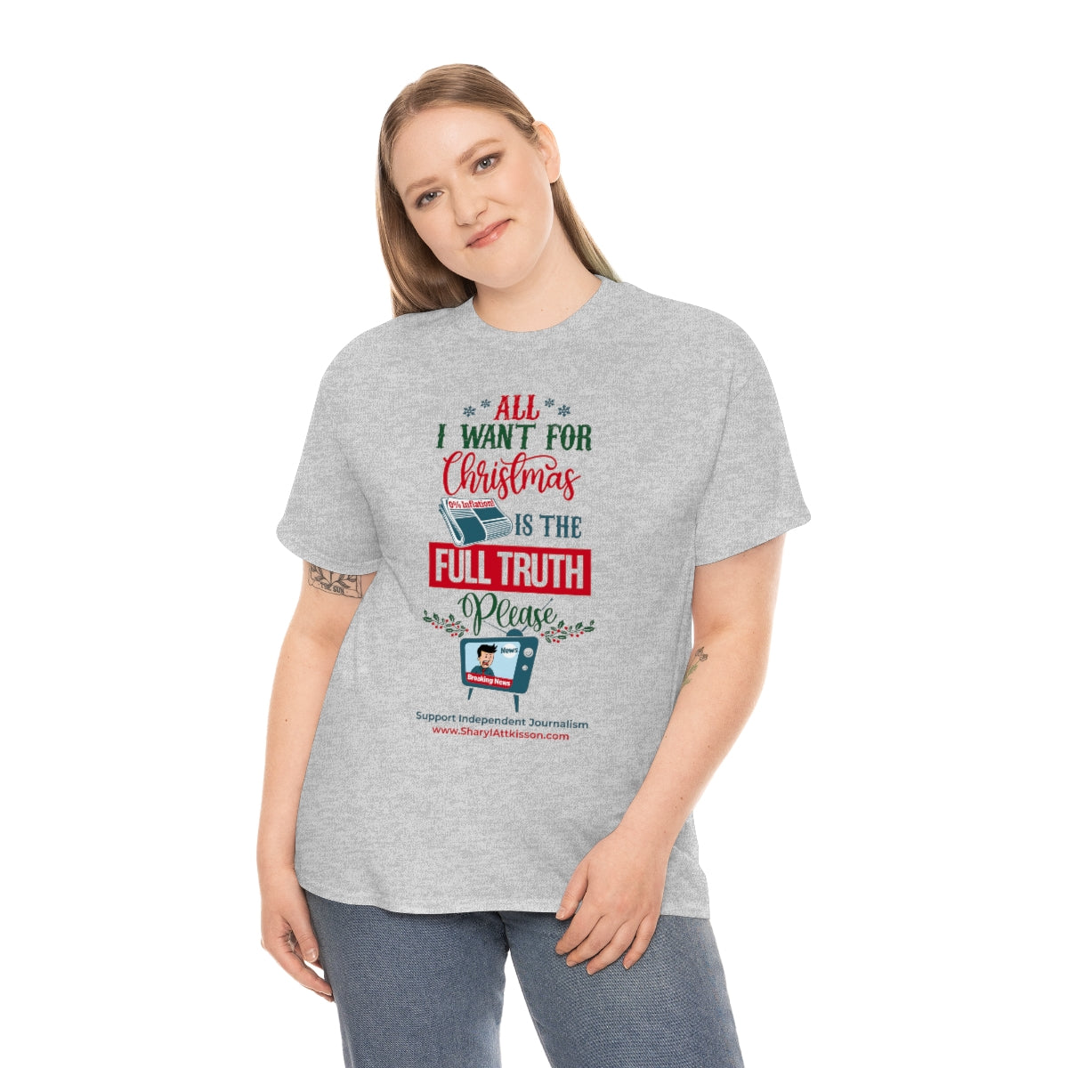 'All I Want for Christmas is the Full Truth, Please" T-Shirt (8 colors)