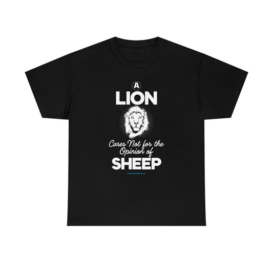 'A Lion Cares Not for...Sheep' T-Shirt (8 colors)