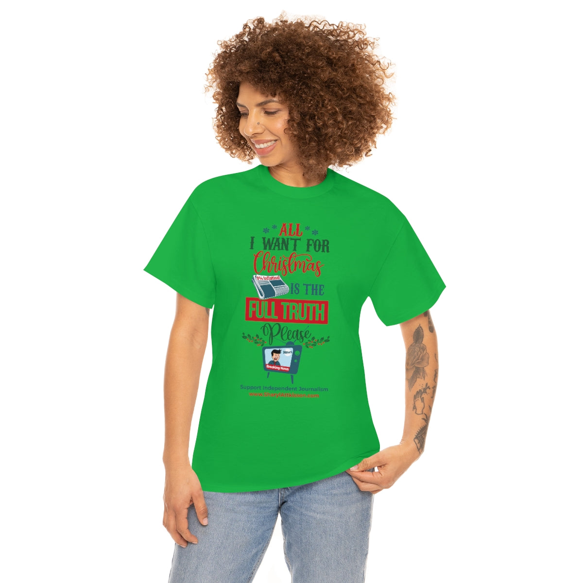 'All I Want for Christmas is the Full Truth, Please" T-Shirt (8 colors)