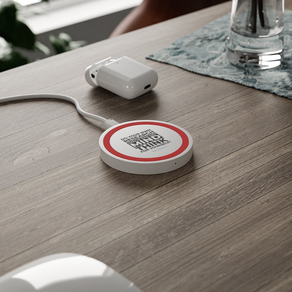 'Think for Yourself' Compact Wireless Phone Charging Pad (4 colors)