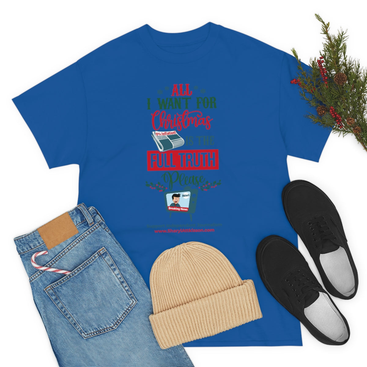 'All I Want for Christmas is the Full Truth, Please" T-Shirt (8 colors)