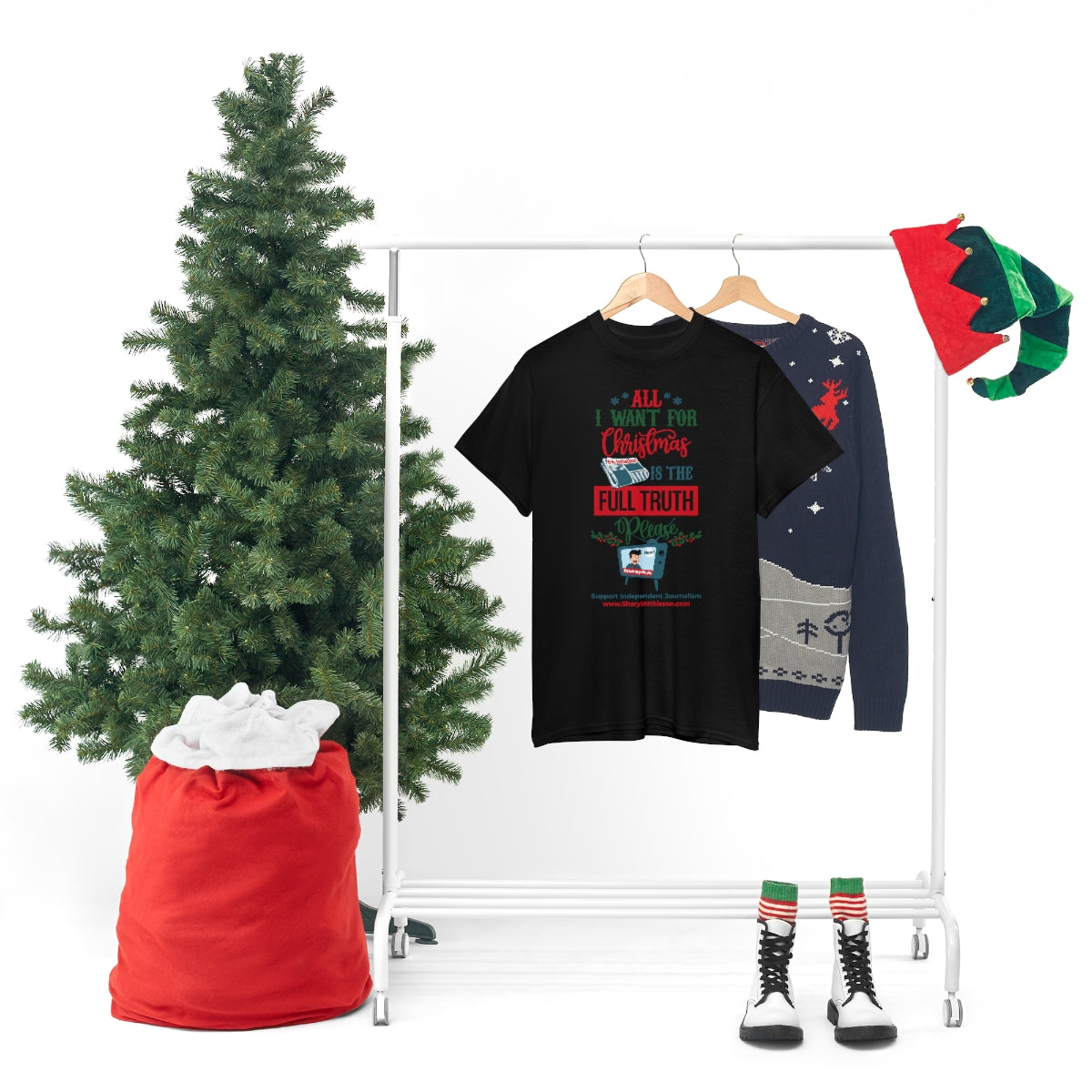 'All I Want for Christmas is the Full Truth, Please" T-Shirt (8 colors)