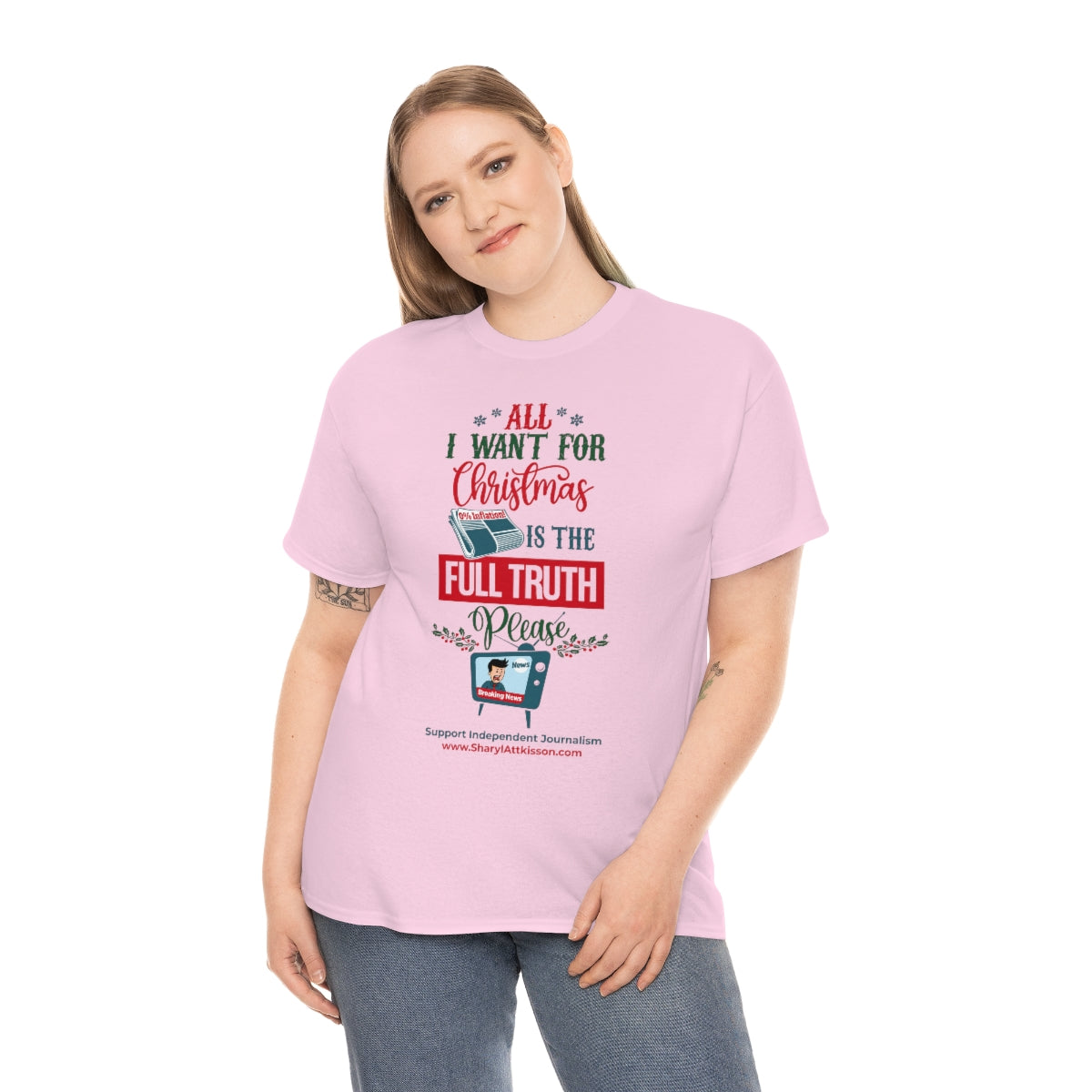 'All I Want for Christmas is the Full Truth, Please" T-Shirt (8 colors)