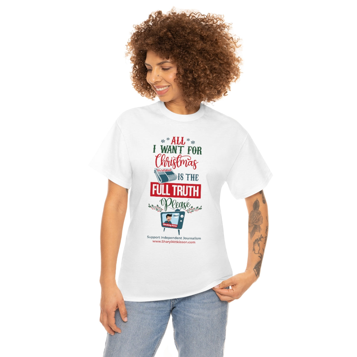 'All I Want for Christmas is the Full Truth, Please" T-Shirt (8 colors)