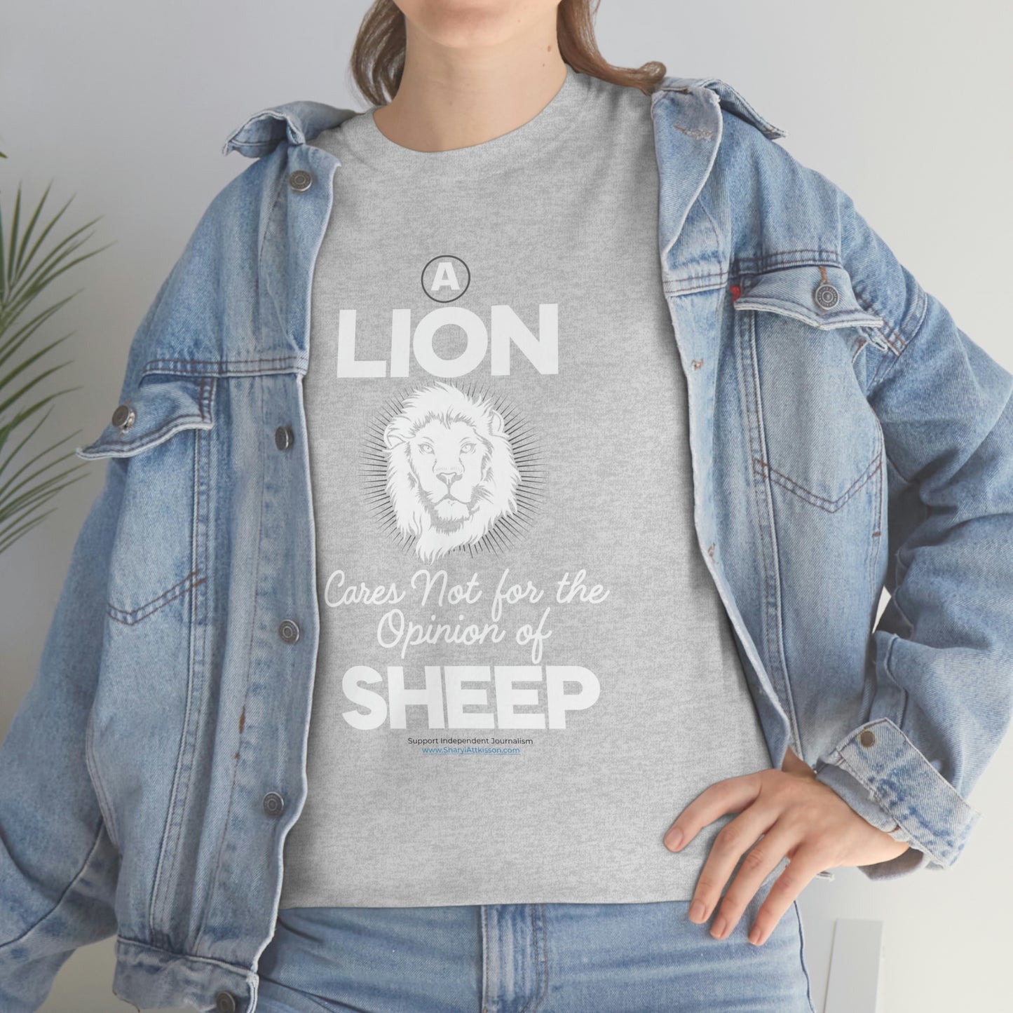'A Lion Cares Not for...Sheep' T-Shirt (8 colors)